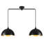 Dileo 2-light 34.64" Modern Dome Pendant Light With Metal Shade And Adjustable Cord, For Farmhouse Dining Room Restaurant Cafe Entryway-564457943