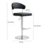 Upholstered Counter Stool with Metal Frame-1391162377