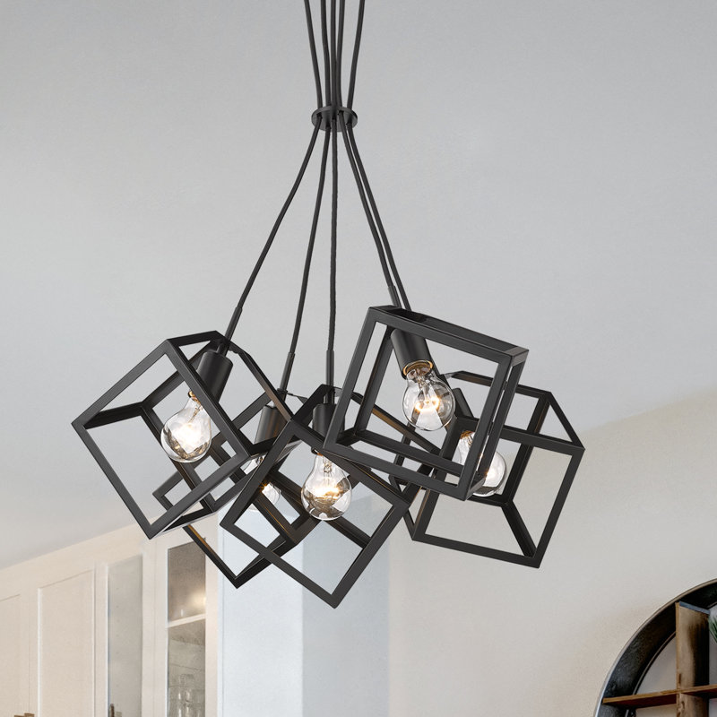 Calliope 5 - Light Cluster Pendant, Black