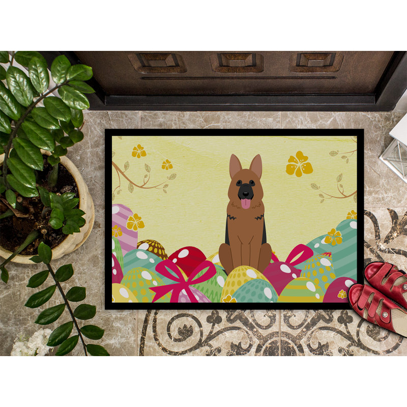 Saroyan Non-Slip Easter Outdoor Doormat, 18"W X 27"L