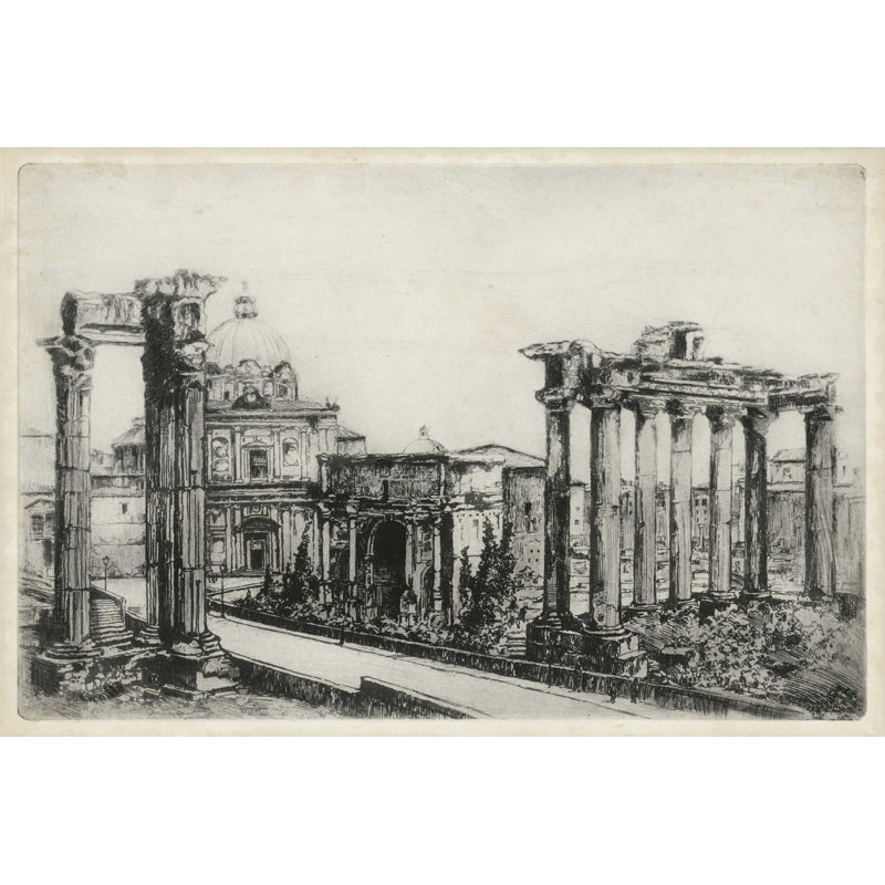 Scènes à Rome, H 24 po x l 36 po
