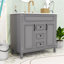 Elliesha Modern Freestanding Single Bathroom Vanity with Sink Top and Ample Storage-476982493