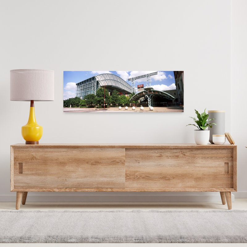 Baseball Field Minute Maid Park Houston Texas USA by Dan Merkel - Wrapped Canvas Panoramic Print, 30.48 cm H x 91.44 cm W
