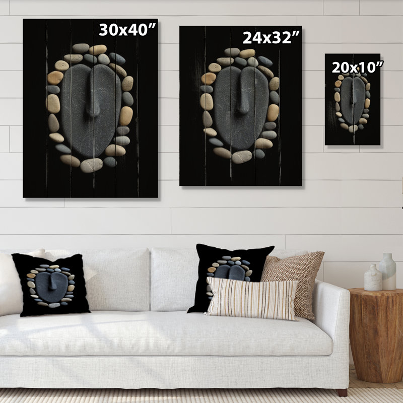 Masque tribal africain Jawaun III sur bois, H 32 po x l 24 po x P 0,78 po