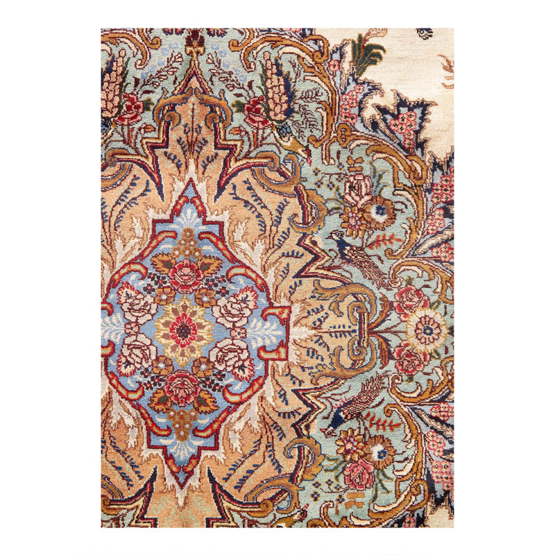 Tabriz perse rétro noué à la main 13 pi 2 po x 18 pi