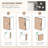 71" Tall Pantry Cabinet Freestanding Kitchen Cabinet