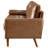 Aisha 70" Faux Leather Square Arm Loveseat-91527610