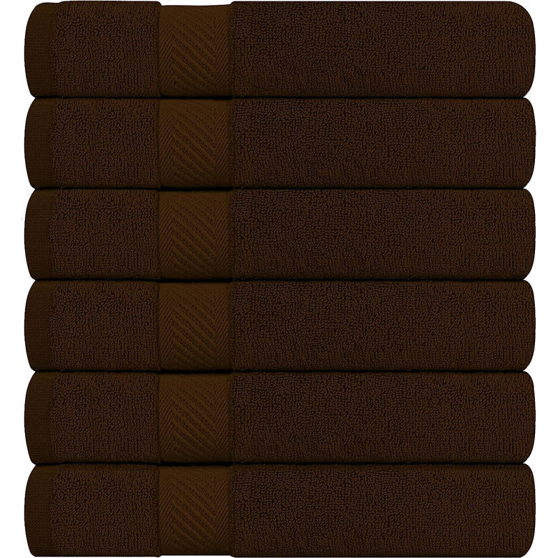 Cassada Cotton Bath Towel, Dark Brown
