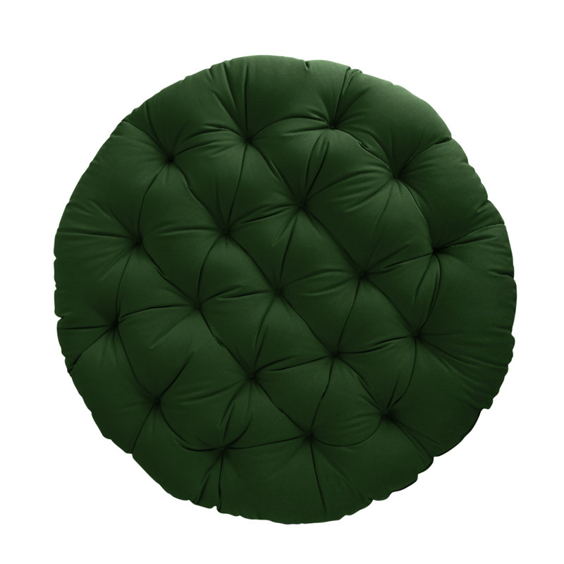 Coussin intérieur / extérieur Sunbrella Papasan, Vert forêt, L 48 po x P 48 po, Polyester