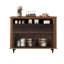 Retro Black Solid Wood Accent Cabinet-331311556