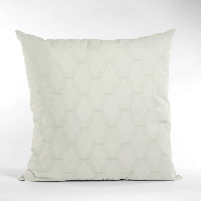 Coussin rectangulaire en tissu Plutus, 12 po x 20 po, Vanille