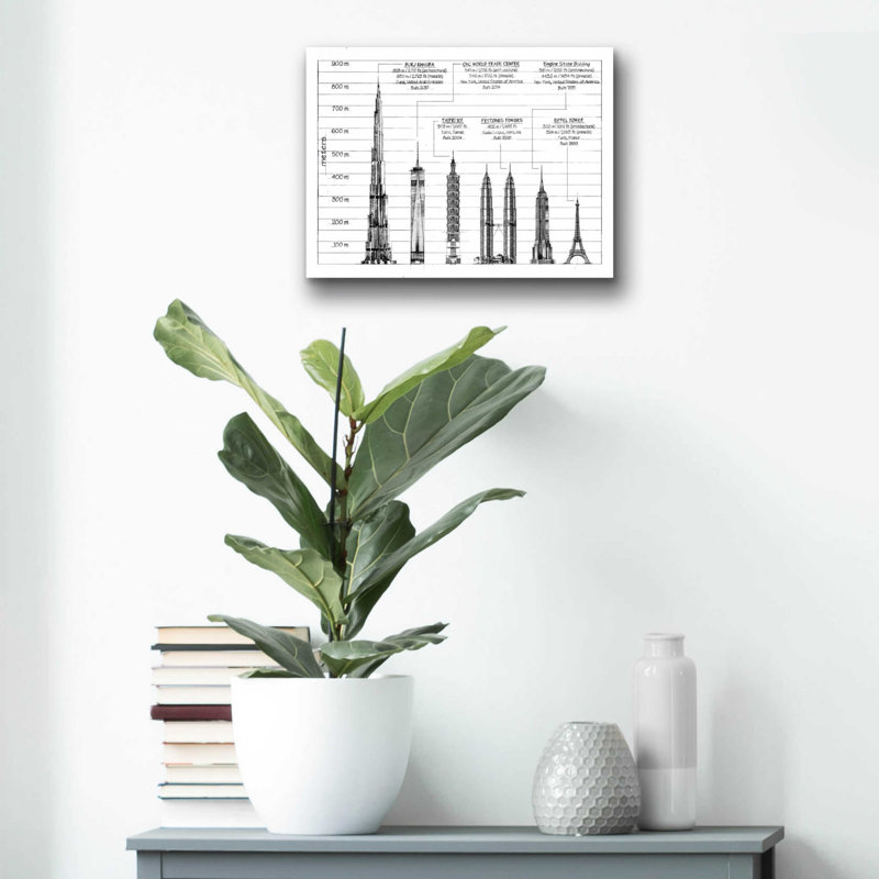 Architectural Heights par - Impression sans cadre, L 16 po x H 12 po