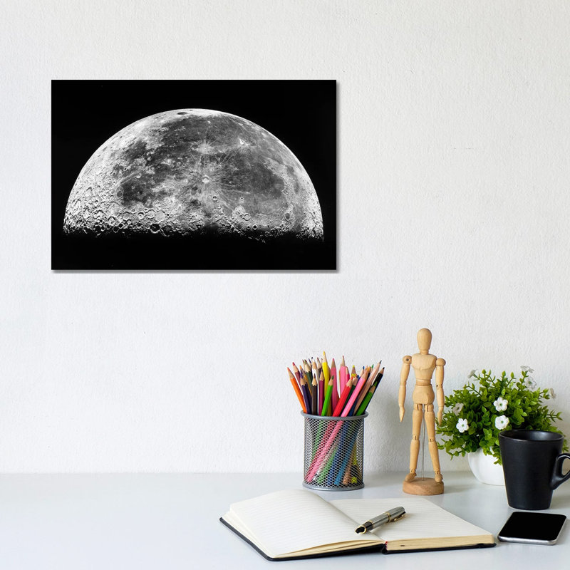 The Moon III by Stocktrek Images - Wrapped Canvas Print, 20.32 cm H x 30.48 cm W