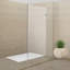 Boivin 36'' - 36'' W x 76'' H Frameless Fixed Glass Panel with Clear Glass-1669827475