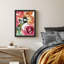 Rose et orange jardin rose fleur art mural impressions florales décoratives pour le salon chambre à coucher encadrée sur papier-93487620-93487621