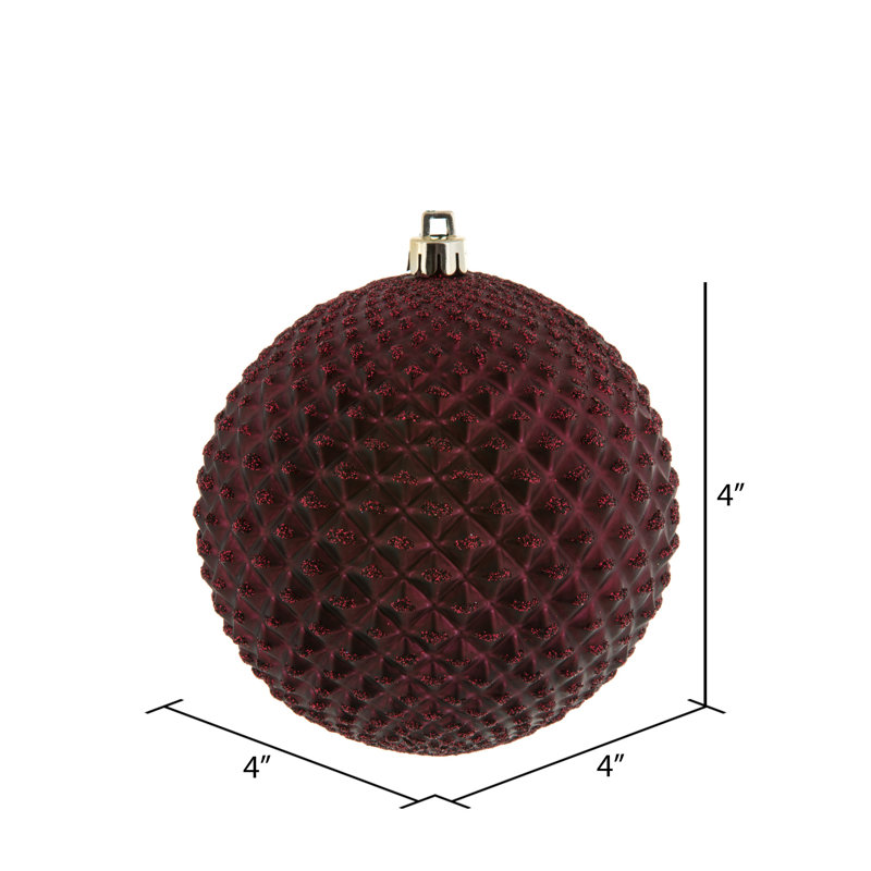 Ornement boule Durian Glitter, Vin