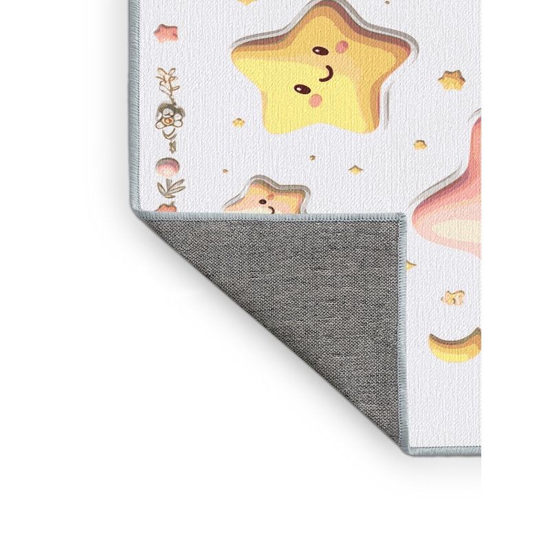 Tapis lavable pour enfant East Urban Home Sky Clouds_Sky039, Rectangulaire 2 pi x 3 pi