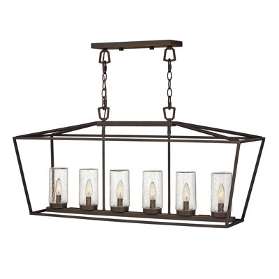 Alford Place 6 -Bulb 18.75" H Outdoor Chandelier