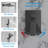 Shower Systems, 12" Rainfall Square Head And Handle Set, Shower Faucet Combo Kits, Wall Mounted Shower Fixtures