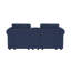 Causeuse modulaire à accoudoirs roulés 2 places 76,5 po avec console de rangement Lockheart-126757838