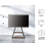 Corner TV Stand with 2 Wooden Shelves Rolling TV Cart For 32 43 50 55 65 Inch TV-70891593
