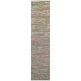 High-Quality Hand-Knotted Silver And Pink Area Rug