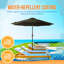 Parasol de marché octogonal 108 po Stacia avec auvent Breez-Tex-1148549930