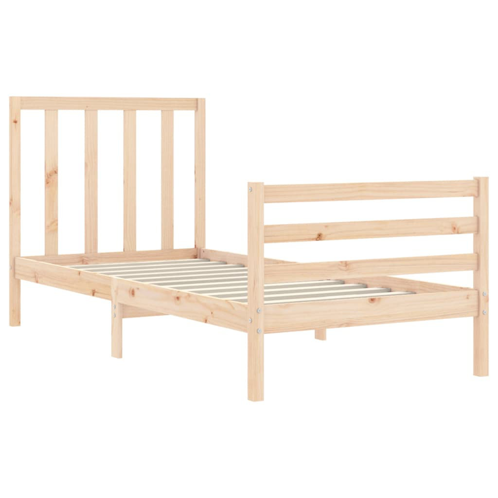 Shawny European Double (140 X 200cm) Solid Wood Bed