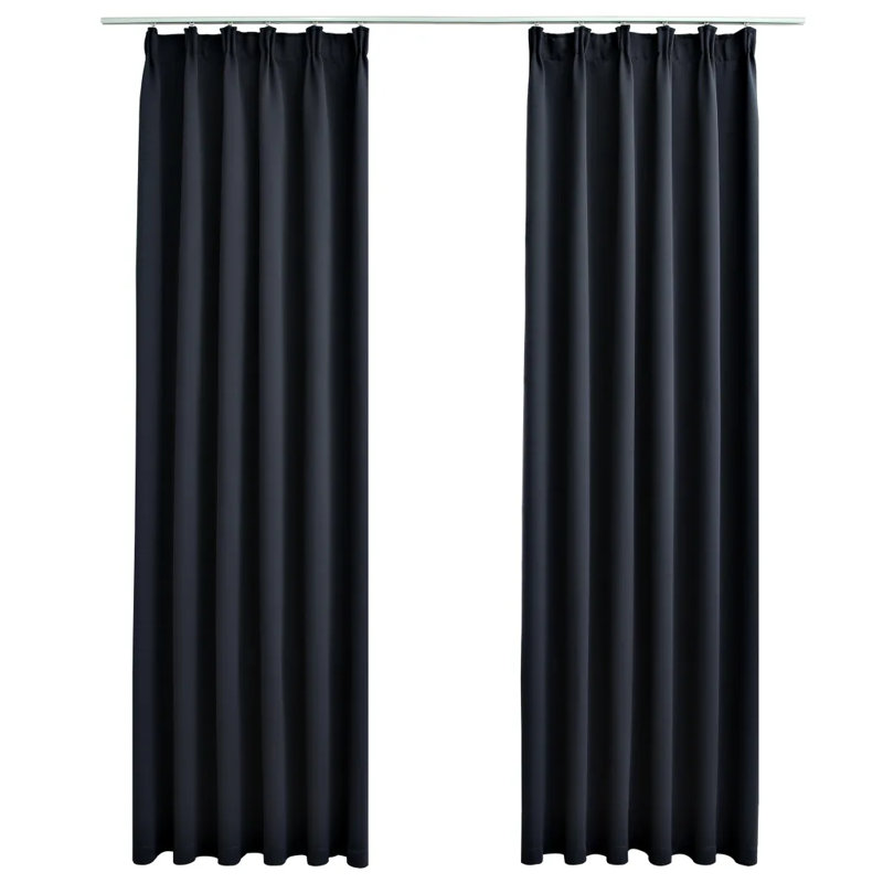 Zasche Blackout Curtain Pair, 140 W x 225 D cm