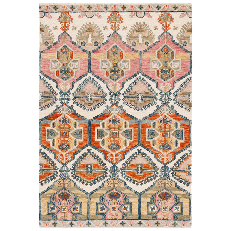 Tapis en laine touffeté à la main Atreyus, Rectangulaire 3 pi x 5 pi