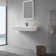 40 in. Wall-Mount or Countertop Bathroom with Wedge Bowl Solid Surface