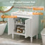 Meuble-lavabo et lavabo peu encombrant, salle de bain moderne en bois aggloméré 30 po