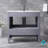 Volez 36 in W x 18.25 in D Single Bath Vanity, White Ceramic Top, 34 in Mirror and Chrome Faucet Set-51245001