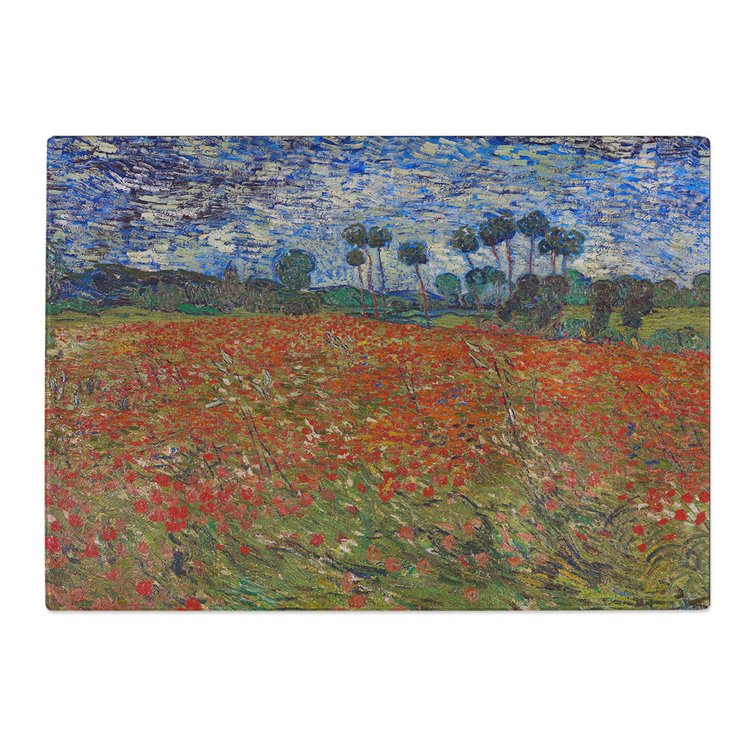 Poppy Field by Vincent Van Gogh Chopping Board
