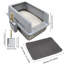 Stainless Steel Litter Box with Scoop