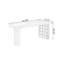 Bureaux en bois massif noyer en demi-cercle-108057902