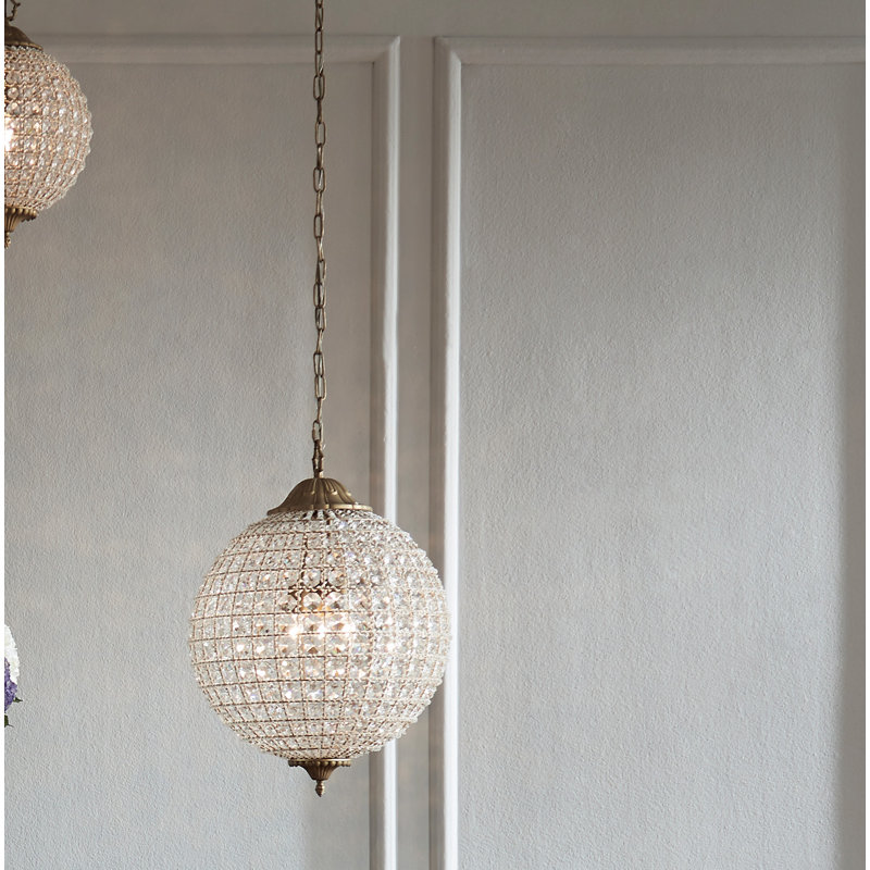 Allesandria 3-Light Crystal Pendant, 32" H x 24" W x 24" D