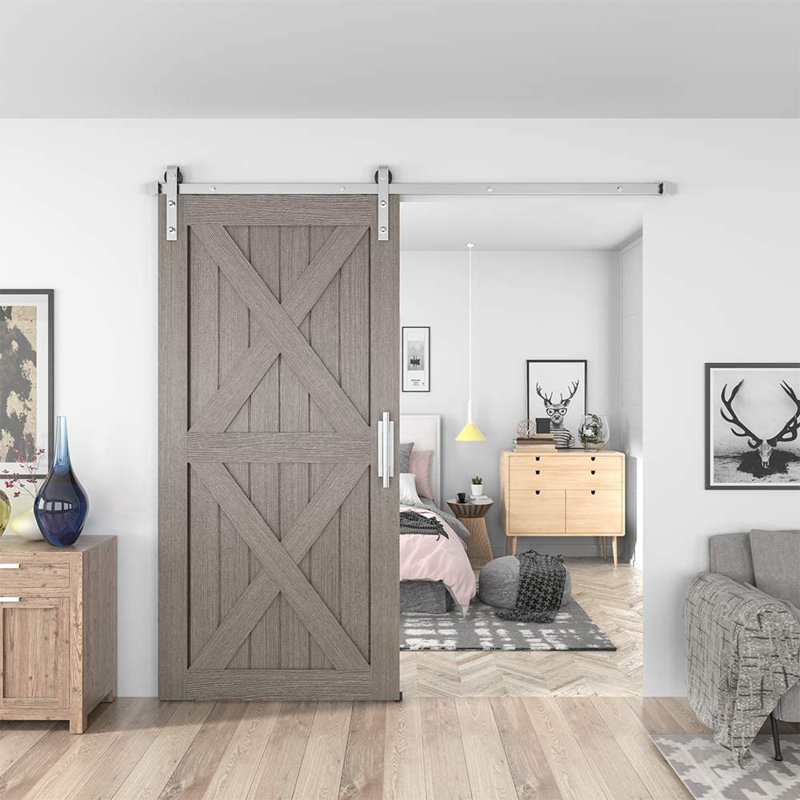 Ensemble de quincaillerie coulissante pour porte de grange simple standard, 60 po