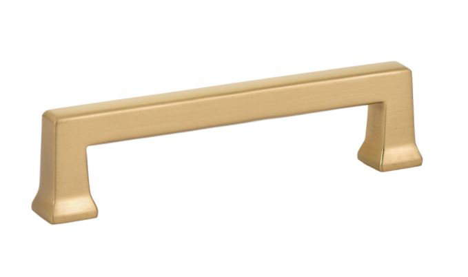 Poignée d'armoire Emtek Alexander, Laiton satiné, 4"