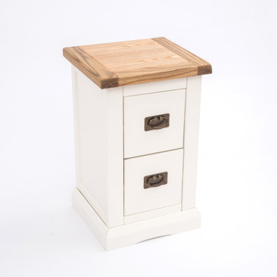 Pharsalia 35cm W Solid + Manufactured Wood Bedside Table