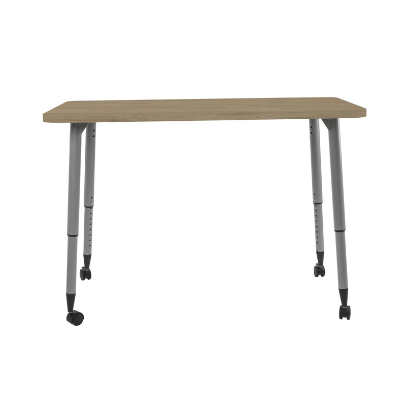 Table d'activité Adapte 24 x 36, 24 po x 48 po, Chêne Pasadena / argent