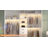 20'' - 96'' W Closet System with Wooden Drawers and Hanging Rods(Cut to Fit)-942145274