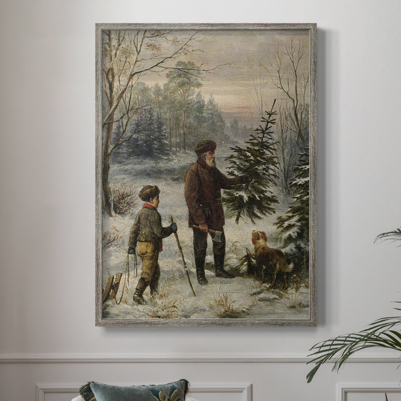 «Vintage Landscape CCLIV», reproduction encadrée - bois massif