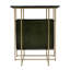 Stephanik Marble & Leather Magazine Side Table-981048363