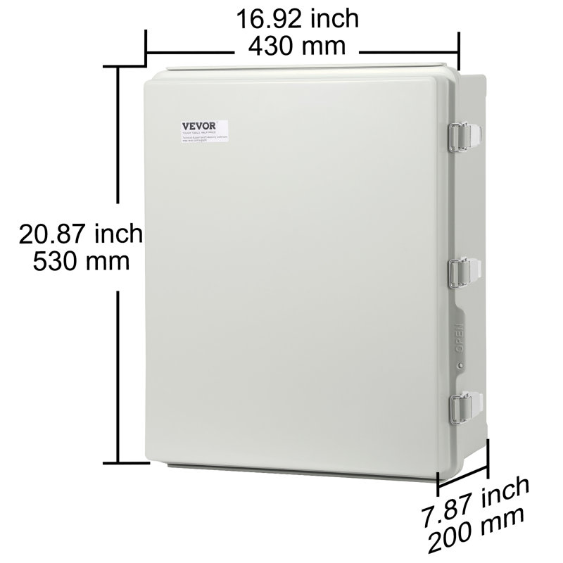 VEVOR, 20.87" H x 16.92" W x 7.87" D