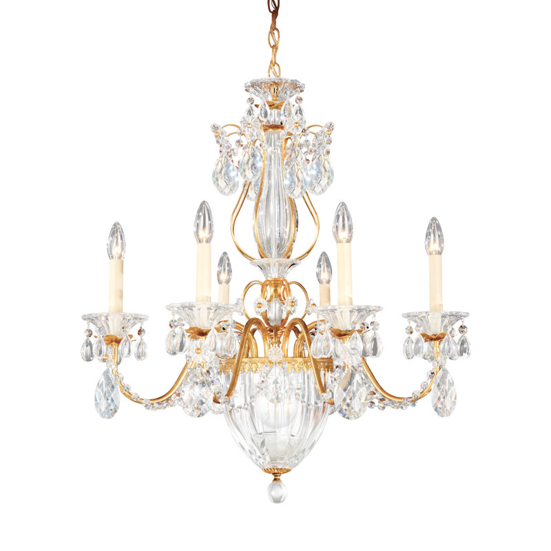 Bagatelle 7 - Light Chandelier, French Gold, Heritage Crystal
