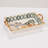 Hand-Painted Rectangular Stoneware Baker With House And Trees Design