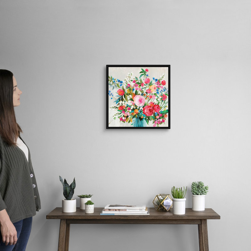 « Fresh commencements » par Allison Pearce, reproduction d’art sur toile, H 18 po x l 18 po x P 1,75 po, Cadre noir