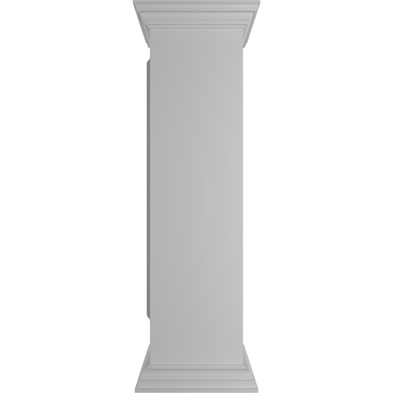 Poteau de poteau d'angle avec panneau, tête plate et garniture de base (trousse d'installation incluse)