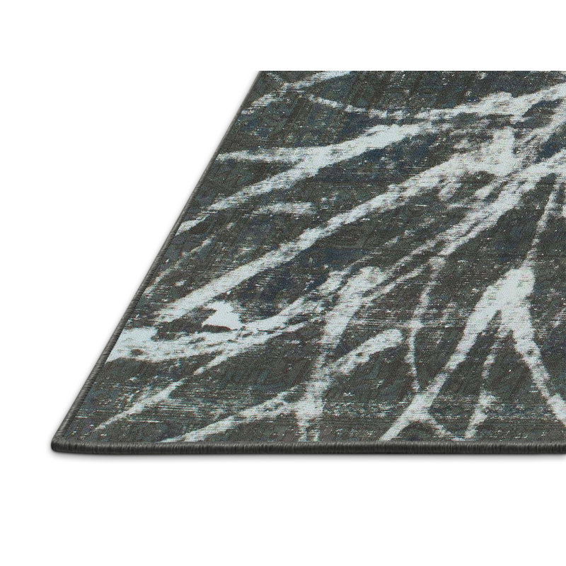 Tapis décoratif multicolore à motif abstrait, Tapis de couloir 2 pi x 5 pi